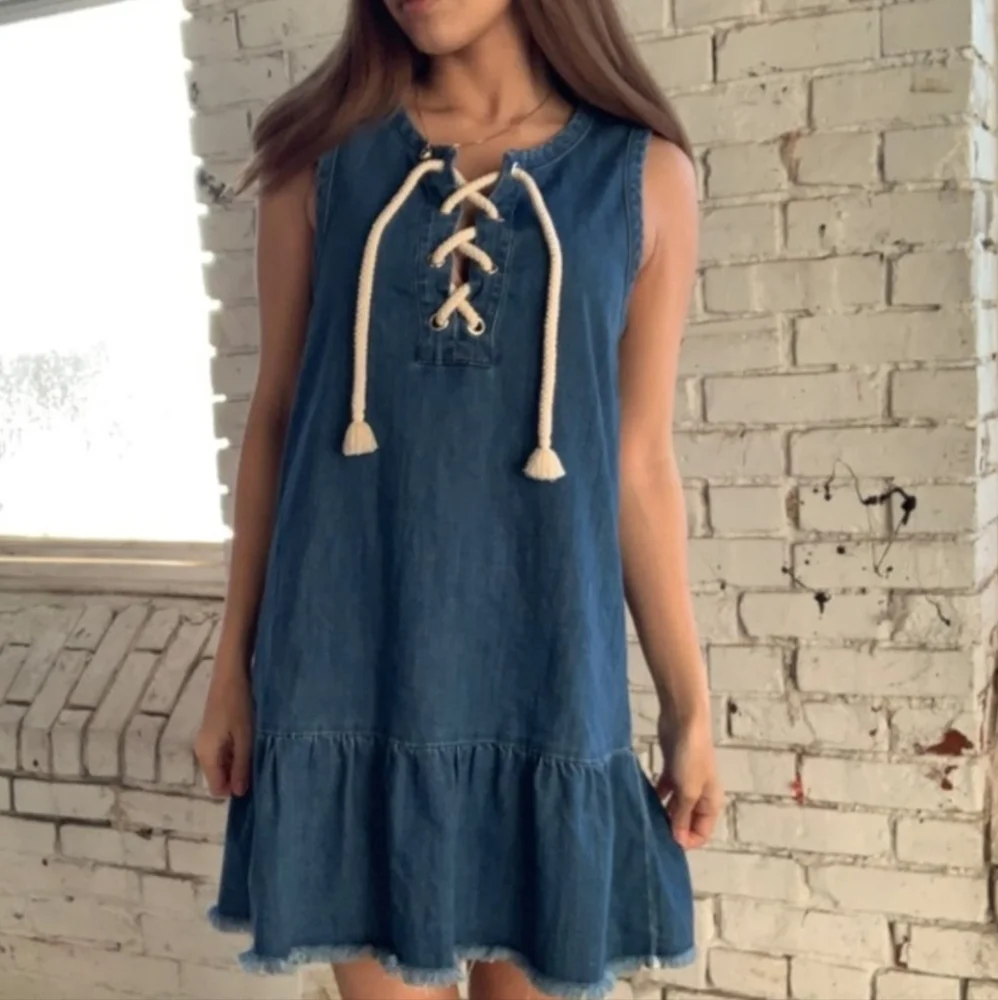 aerie Jean Dress - Picture 2 of 5